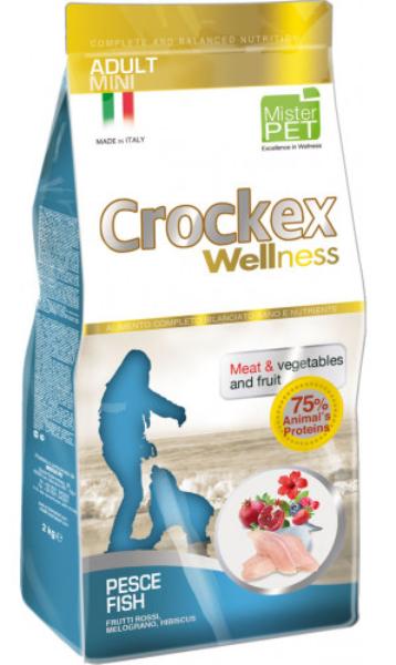 Корм Крокекс для взрослых собак мелких пород с рыбой и рисом (Crockex Dog Adult Mini Fish & Rice)